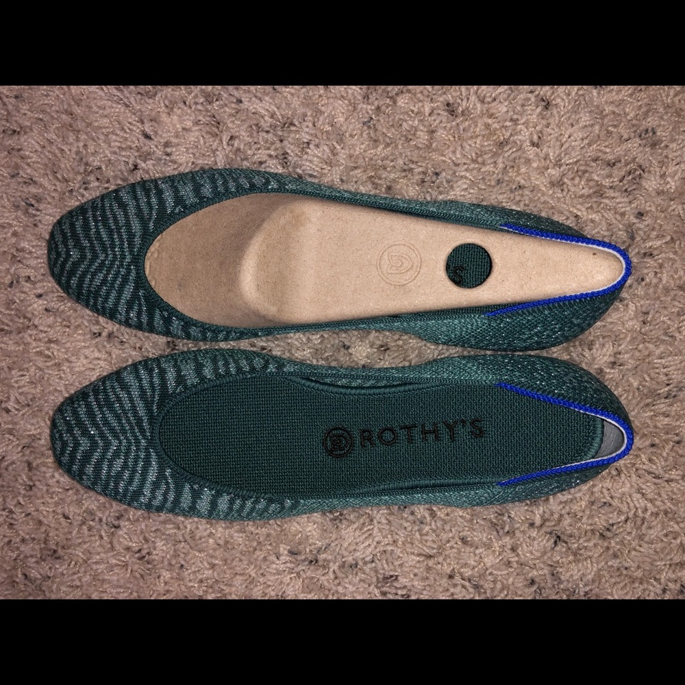 Rothy’s The Square Twilight Metallic- worn 2 times